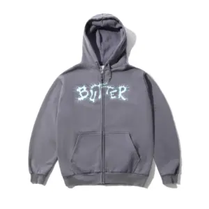 photo du sweatshirt butter goods eruption zip trhu