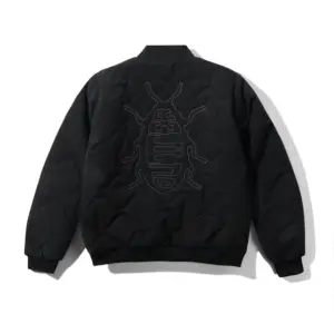 photo de la veste butter goods roacj bomber jacket black
