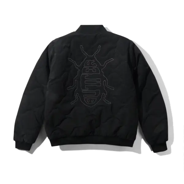 RoachBomberJacketBlack2_1500x photo de la veste butter goods roacj bomber jacket black