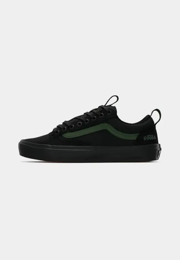 photo de la chaussure de skateboard vans atiba aldskool 36+ black green