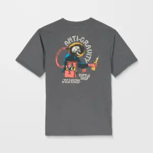 photo du tshirt volcom anti gravity heather black