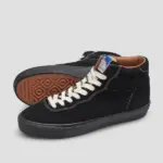 photo des chaussures de skateboard last resort vm001 hi black white black