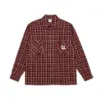 photo de la chemise polar mike ls flannel oxblood check