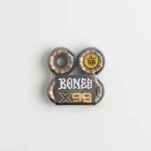 photo des roues de skateboard bones x formula 99a black