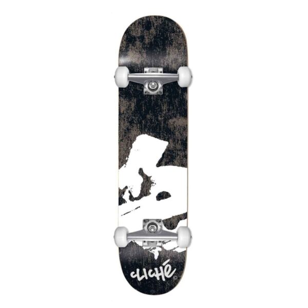 photo de la planche de skateboard cliche europe 8.125 black