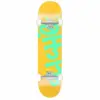 photo de la planche de skateboard cliche handritten orange teal