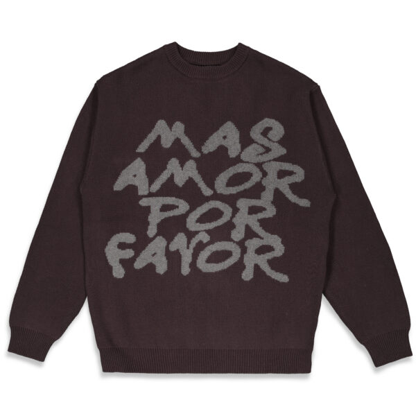 photo du pull de skateboard the loose co mas amor sweater black
