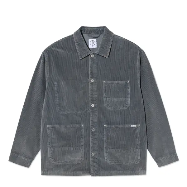 Photo de la veste de skateboard Polar Ezra jacket blueish grey