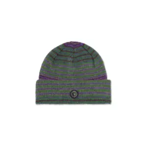 photo du bonnet polar george beanie purple green
