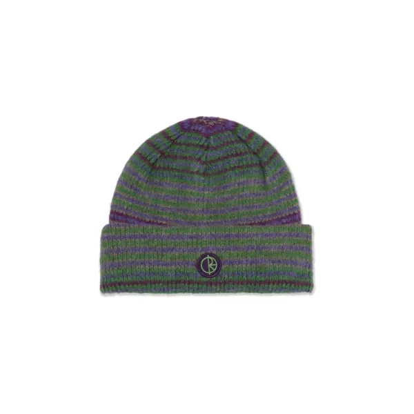 photo du bonnet polar george beanie purple green