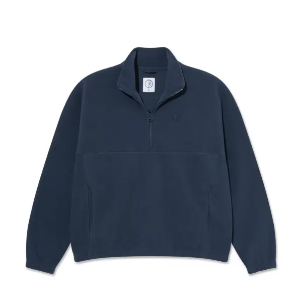 Photo du sweatshirt polar ivan half zip grey blue