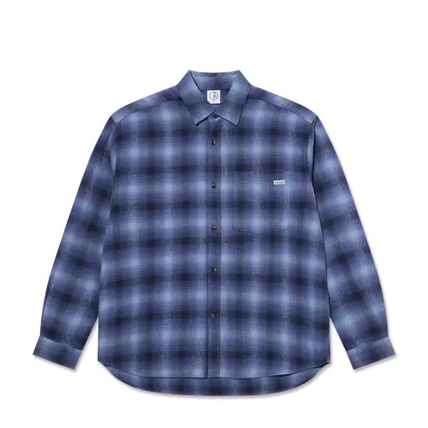 photo de la chemise polar mitchell shirt blue shadow check