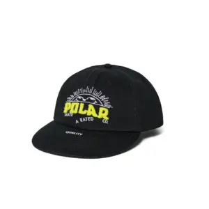 photo de la casquette de skateboard Polar ramy cap cheeky sun black