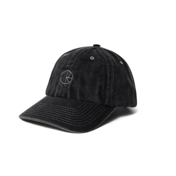 photo de la casquette de skate polar sai cap denim silver black