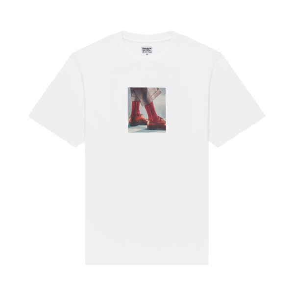 photo du tshirt the loose co socks tee white