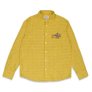 photo de la chemise de skateboard the loose co toys flannel yellow