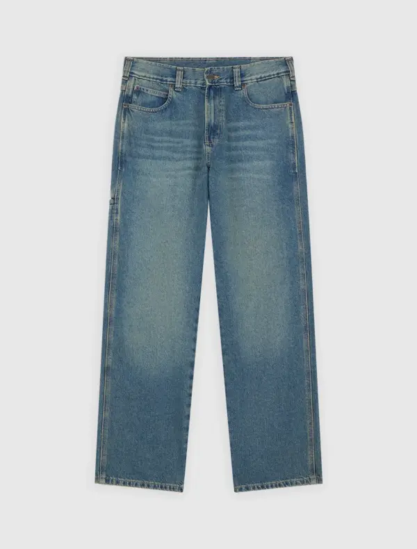 photo du jean dickies 958 baggy tapered khaki tinted blue