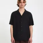 photo de la chemise de skateboard volcom single stone shirt gloss black