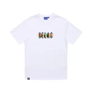 photo du t-shirt de skateboard helas jazzy tee white