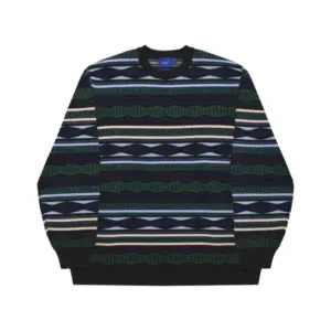 photo du pull de skateboard helas kool crewneck knit black