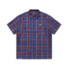 Photo de la chemise de skateboard Helas Laurent shirt checked blue