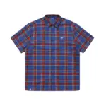 Photo de la chemise de skateboard Helas Laurent shirt checked blue