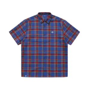 Photo de la chemise de skateboard Helas Laurent shirt checked blue
