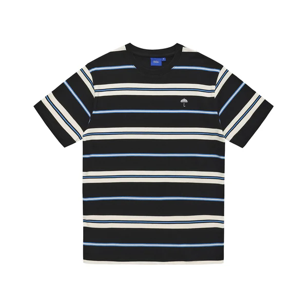 RAYE_TEE_STRIPED_BLACK_24428 photo du t-shirt de skateboard helas raye striped black