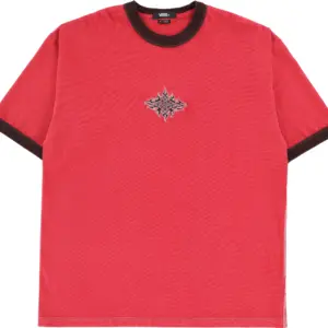 photo du tshirt vans flame face crimson haze