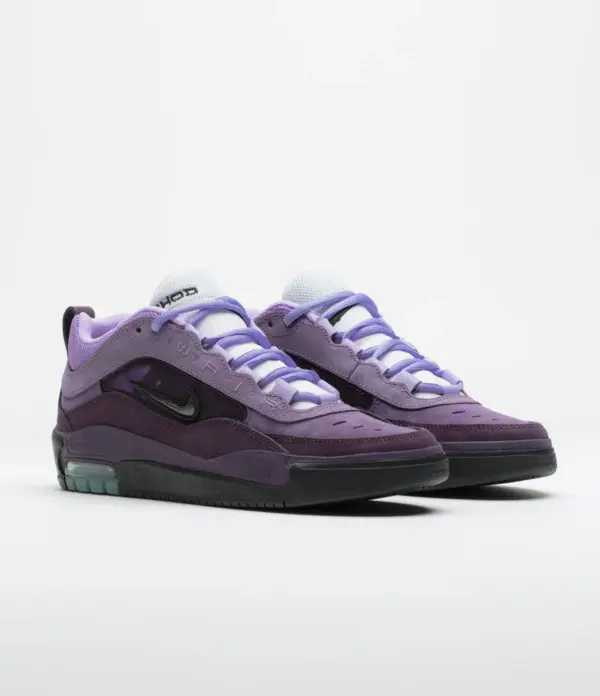photo des chaussures de skateboard nike sb ishod air max grand purple