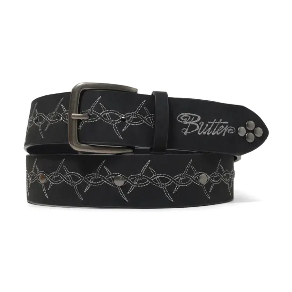 photo de la ceinture butter goods barbed wire black