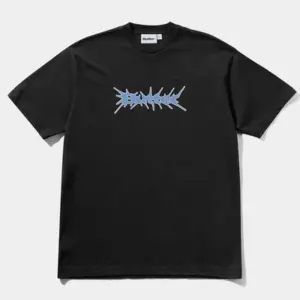 photo du tshirt de skateboard butter nail logo black