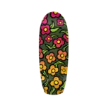 photo de la planche de skateboard krooked zip zogger flowers