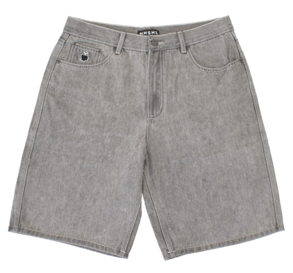 photo du short de skateboard nnsns grey washed denim