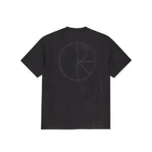 photo du tshirt polar contrast stroke logo silver black