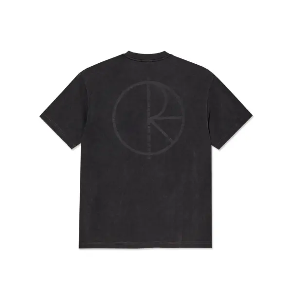 photo du tshirt polar contrast stroke logo silver black