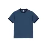 photo du tshirt polar ringer dark blue grey blue