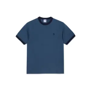 photo du tshirt polar ringer dark blue grey blue