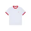 photo du tshirt polar ringer white red