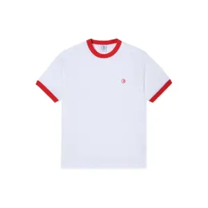 photo du tshirt polar ringer white red