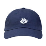 photo de la casquette magenta bossed dad hat navy