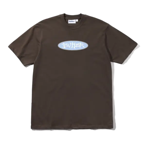 photo du tshirt de skateboard butter tide tee chestnut