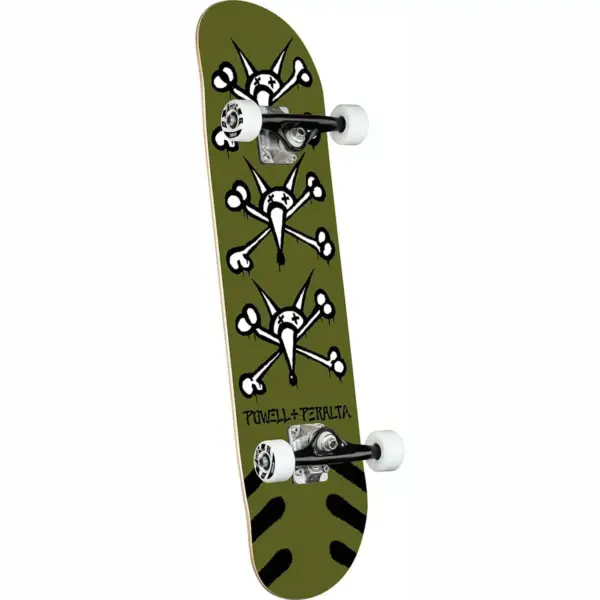 photo de la planche de skateboard powell vato rats olive 7.0