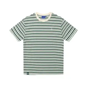 photo du tshirt helas classic stiped tee mint green