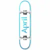 photo de la planche de skateboard april mini complete 7.0 og logo blue