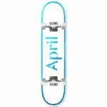photo de la planche de skateboard april mini complete 7.0 og logo blue