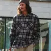 photo de la chemise de skateboard volcom hunkstone moonbeam
