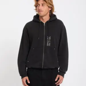 photo du pull de skate volcom studder zip black