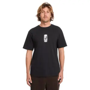 PHOTO du tshirt de skateboard volcom last call black