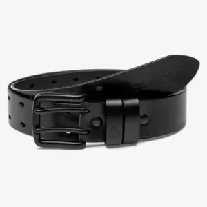 photo de la ceinture volcom two spike leather black